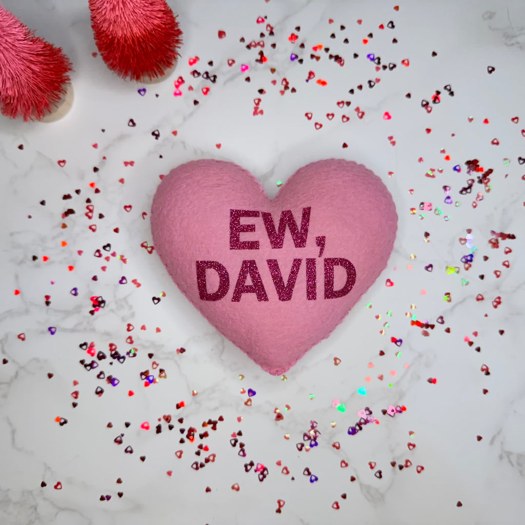 ew, david - felt candy heart