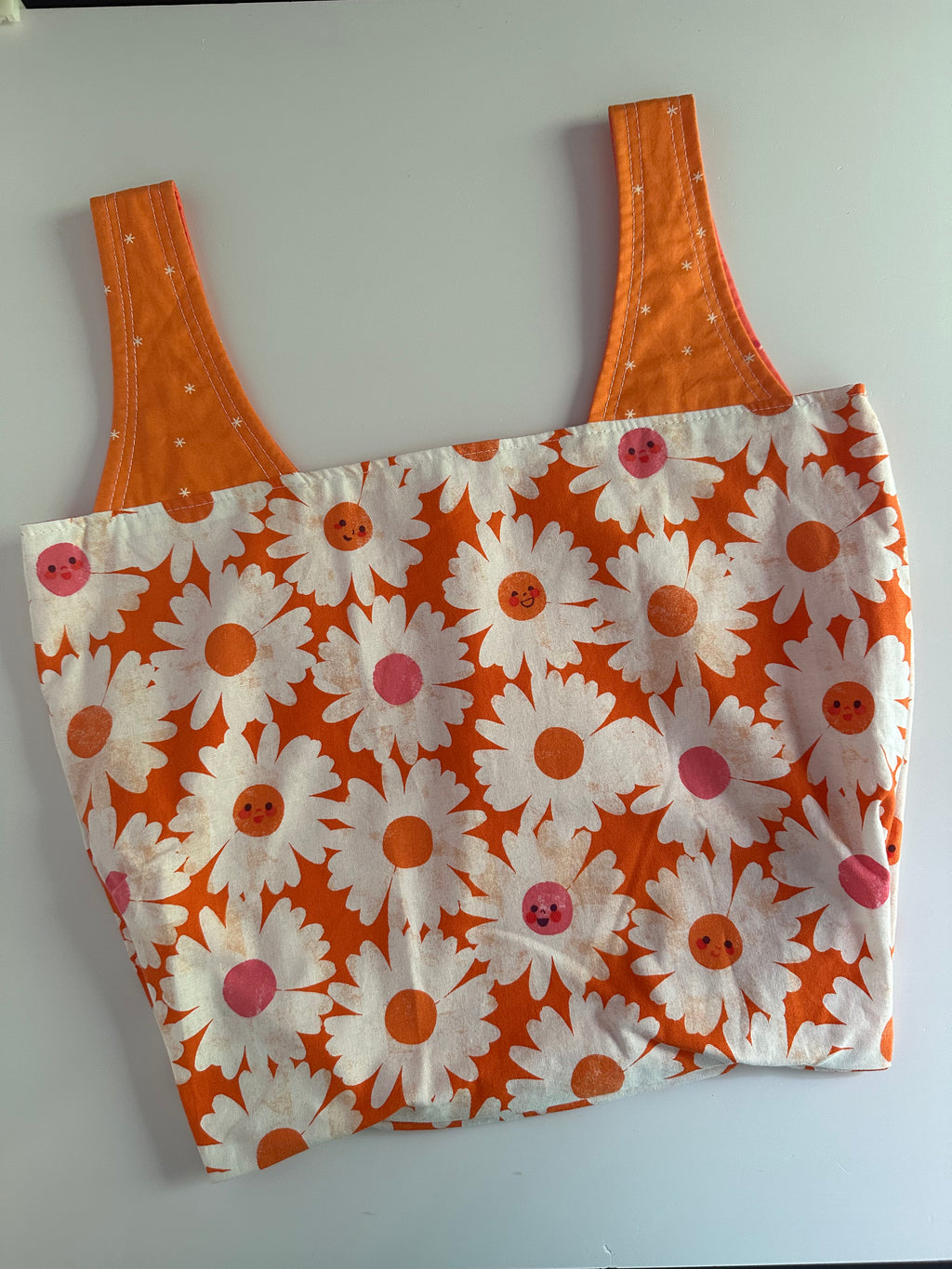 Reusable Fabric Tote - Daisies