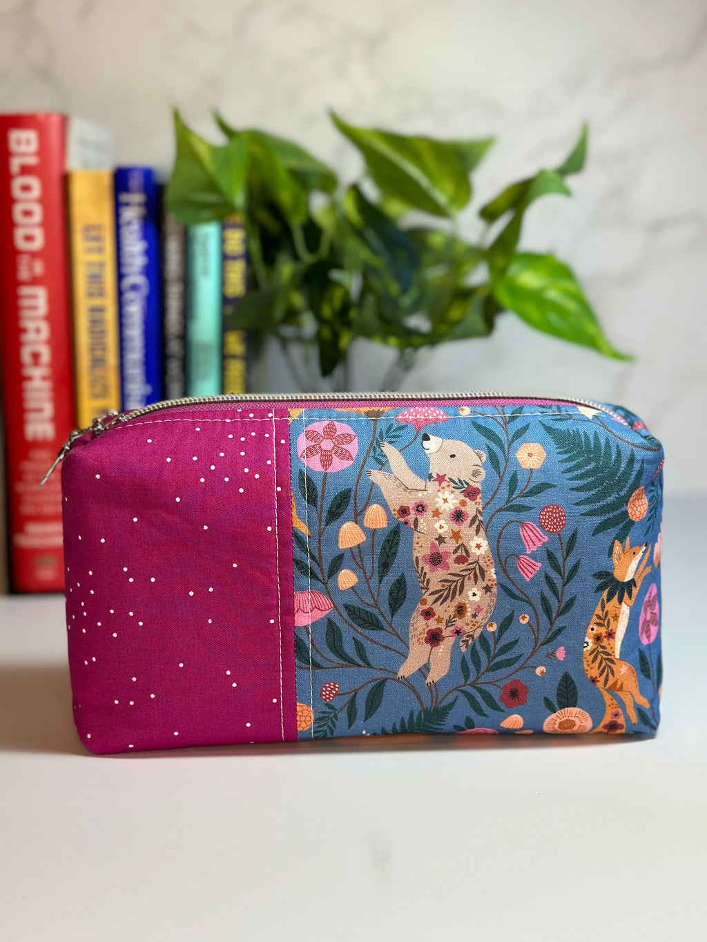 Boxy Pouch - Floral Forest Frolic