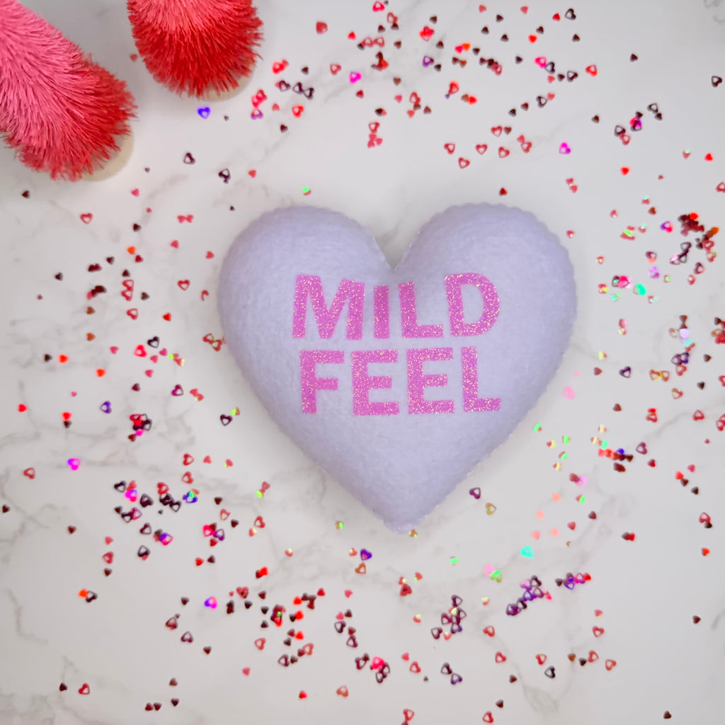 mild feel - felt candy heart