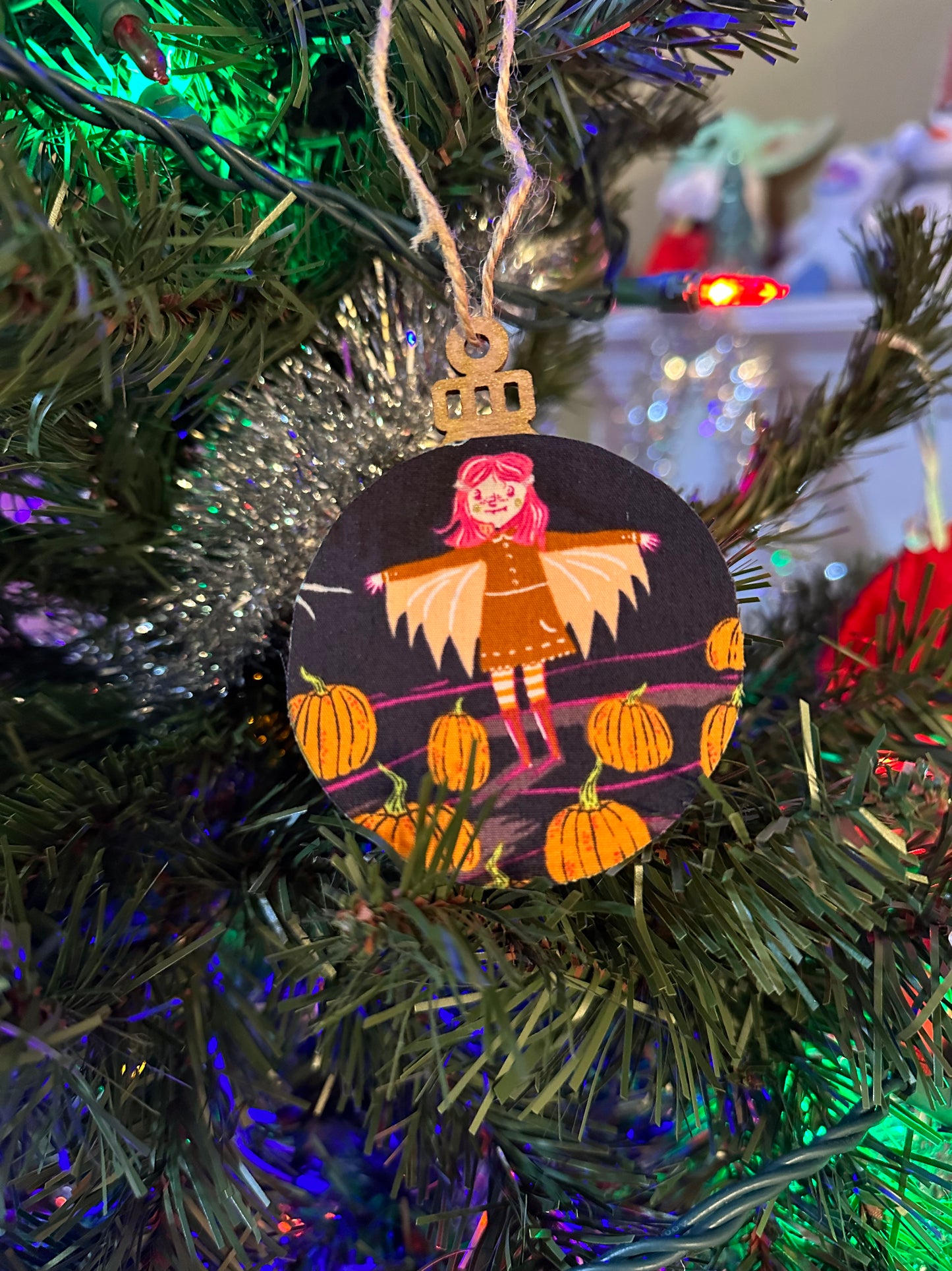 fabric ornament - bat girl