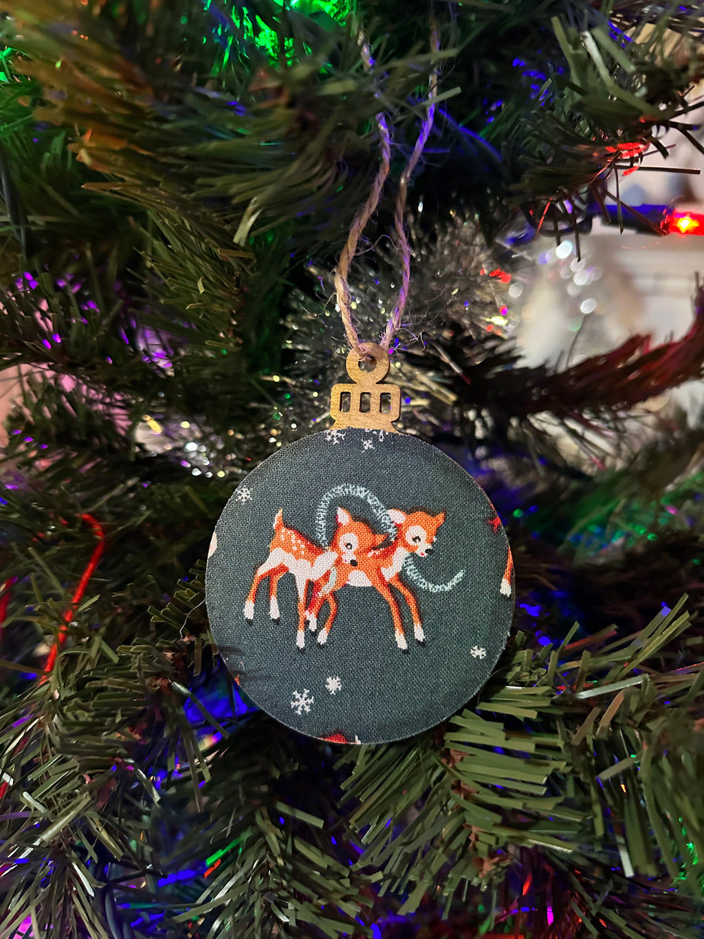 fabric ornament - deer