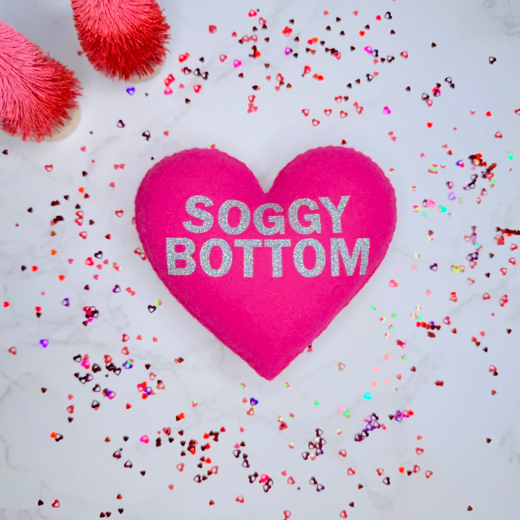 soggy bottom - felt candy heart