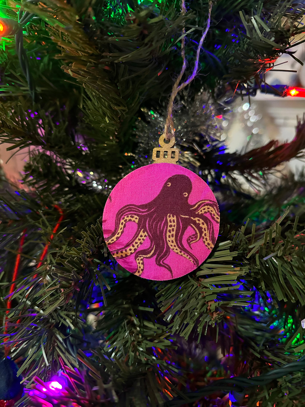 fabric ornament - octopus