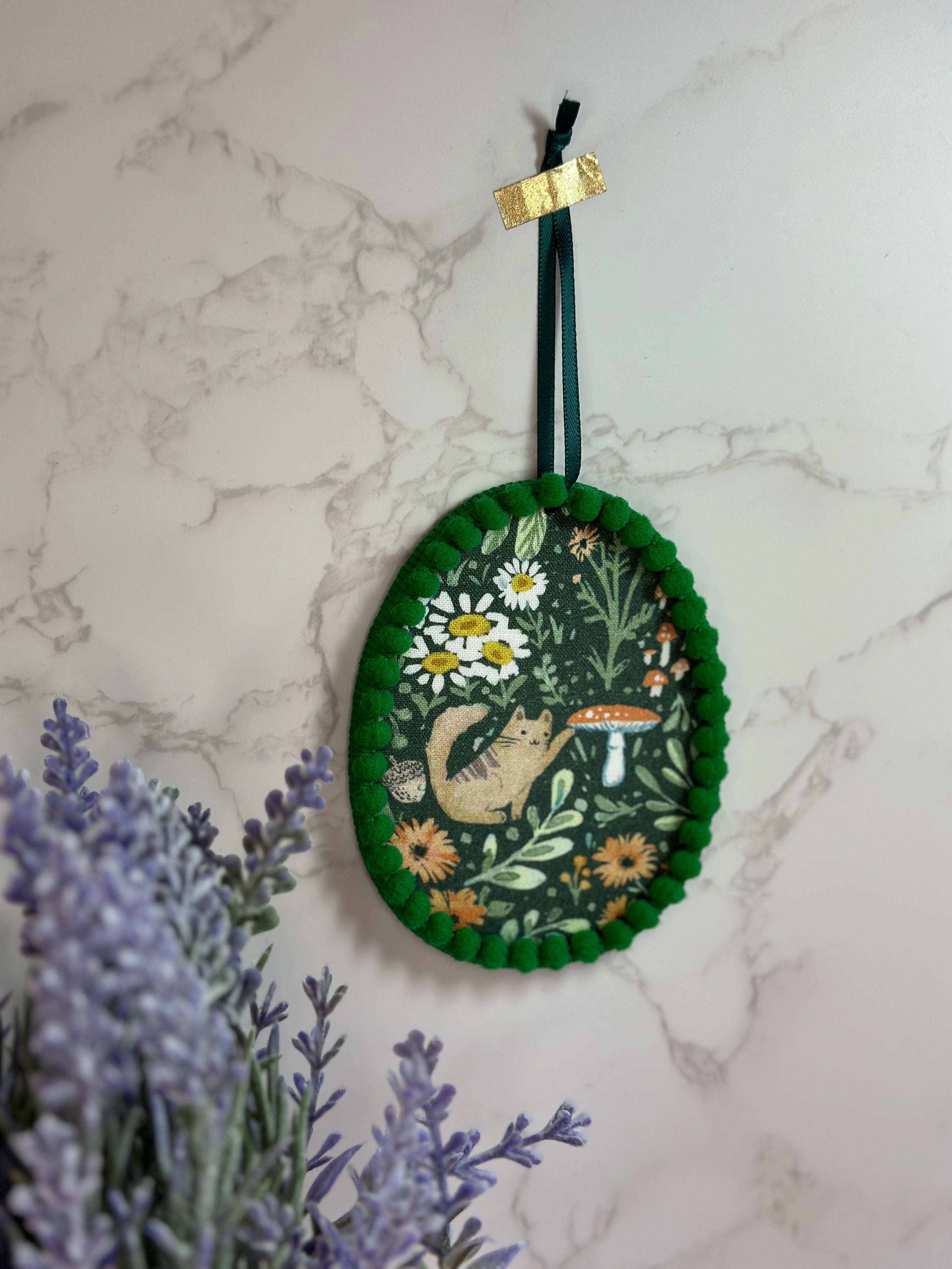 spring ornament - forest cat