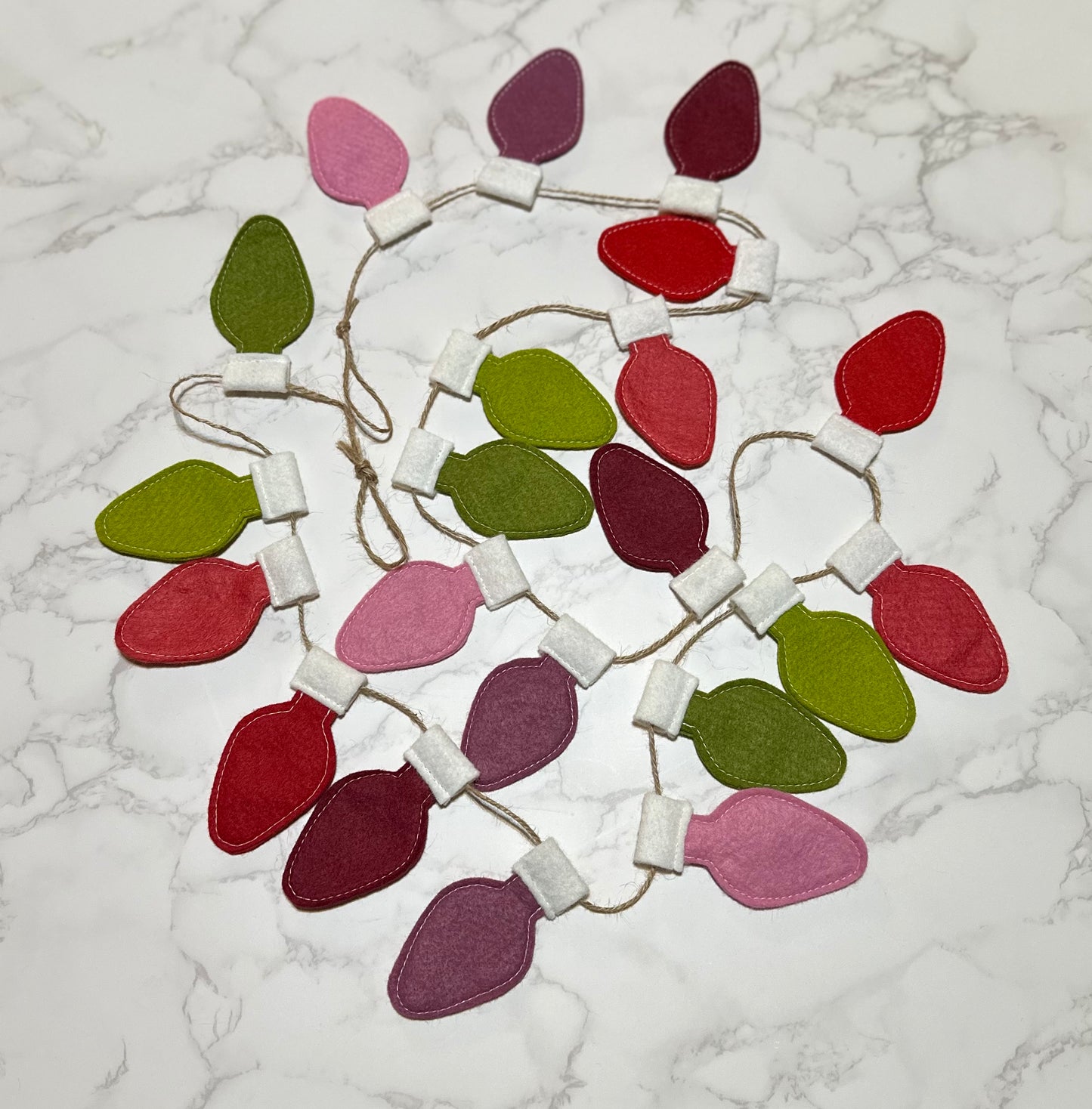 berry christmas light garland