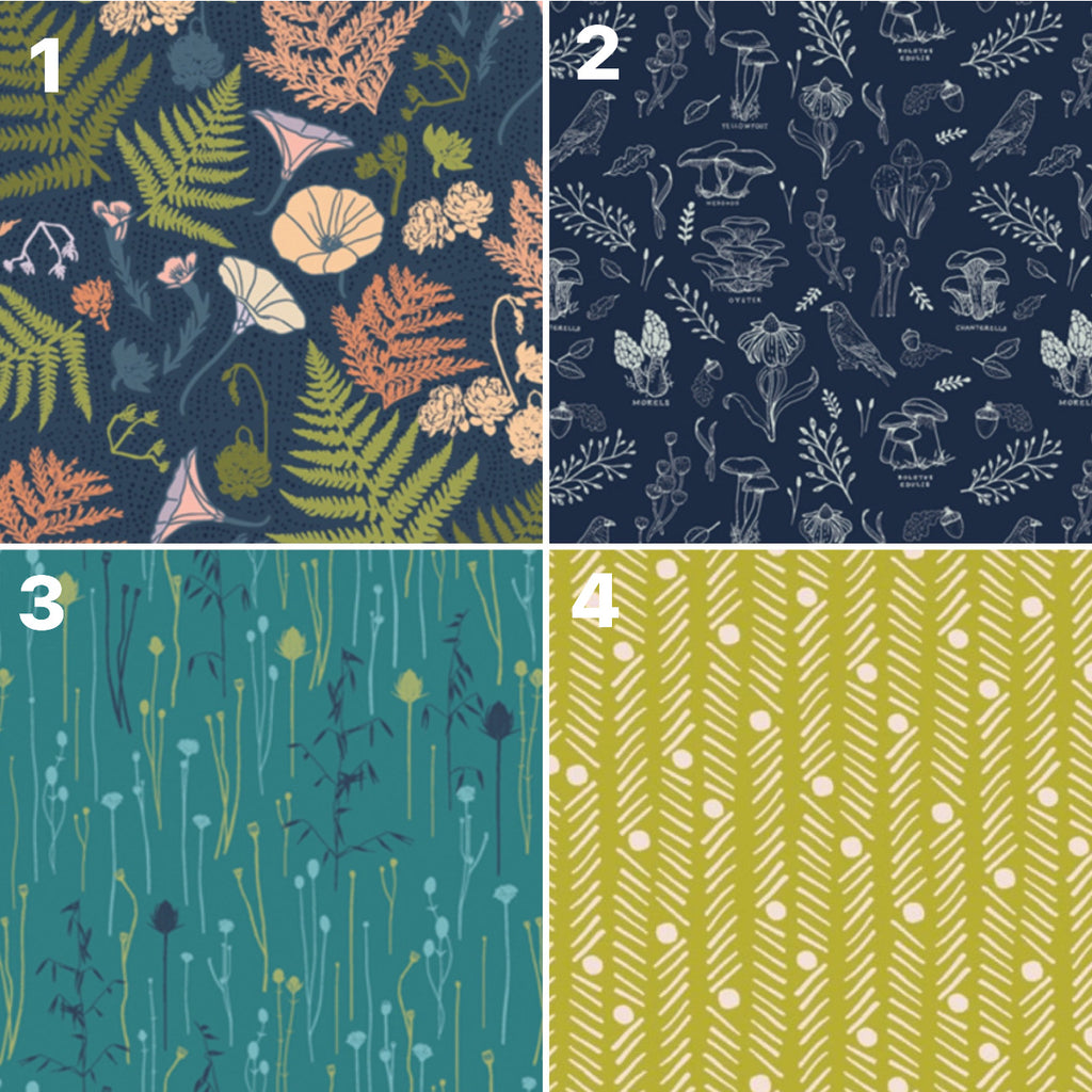 fabric napkins - coastline flora