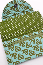 Fiona Wallet - Ampersand in Turquoise