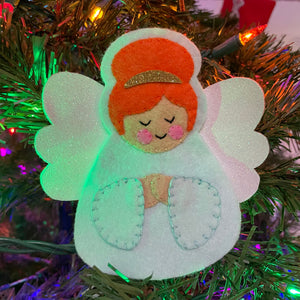 felt angel ornament - icicle