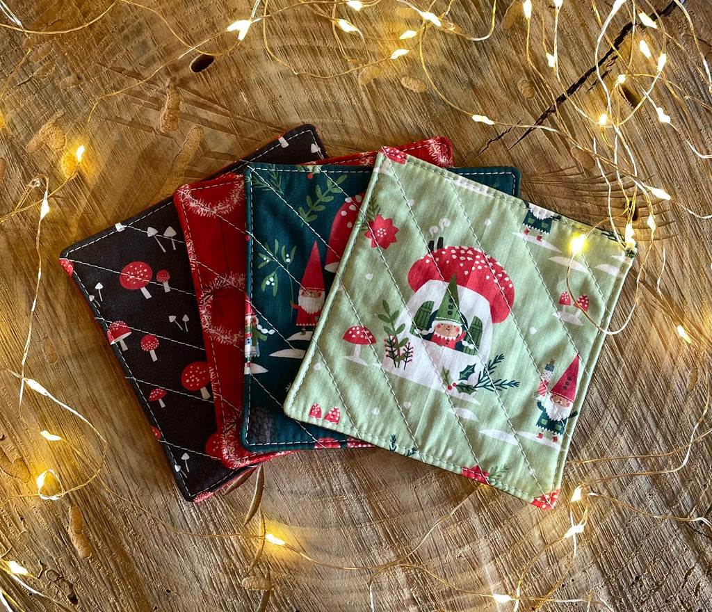 Christmas Coasters - Gnomes