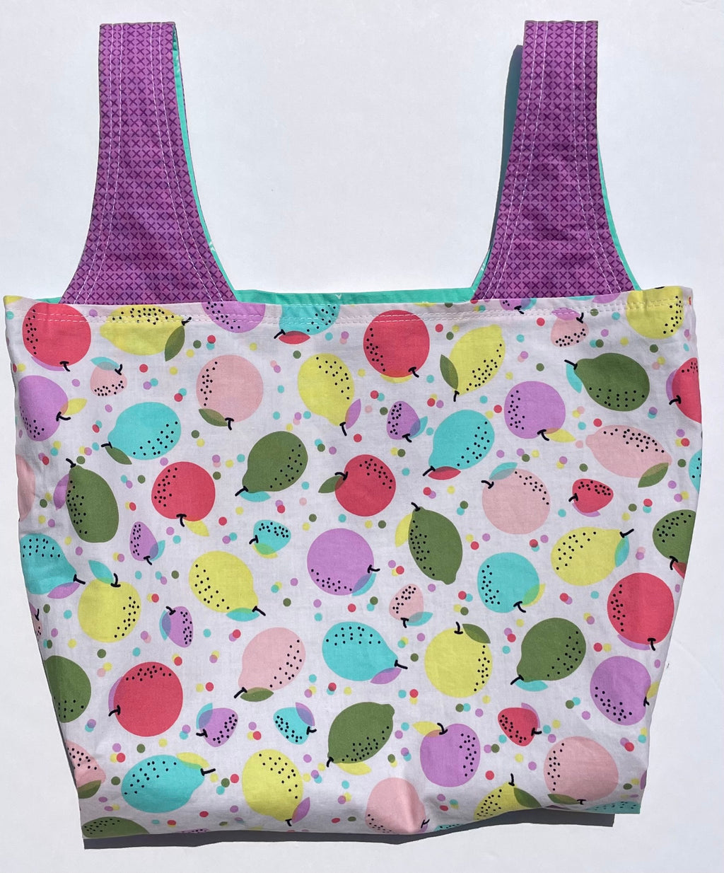 Reusable Fabric Tote - Fruity