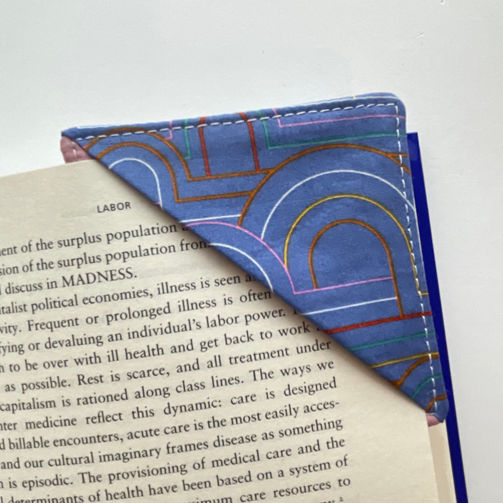 fabric corner bookmark
