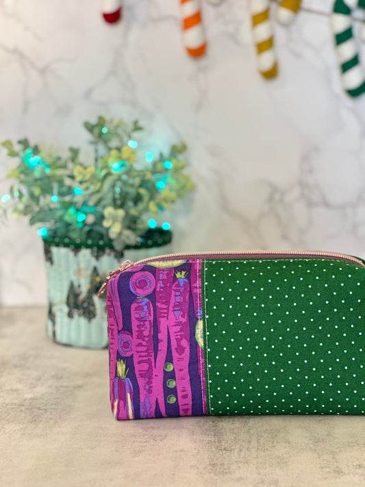 Boxy Pouch - Purple Carrots