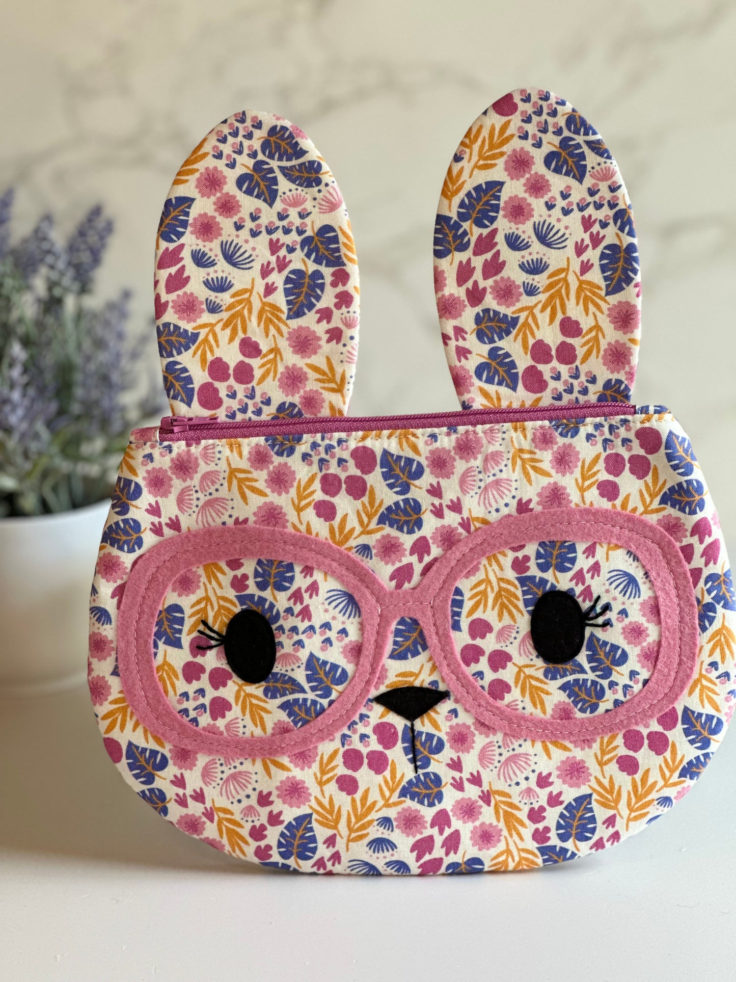 bunny zipper pouch