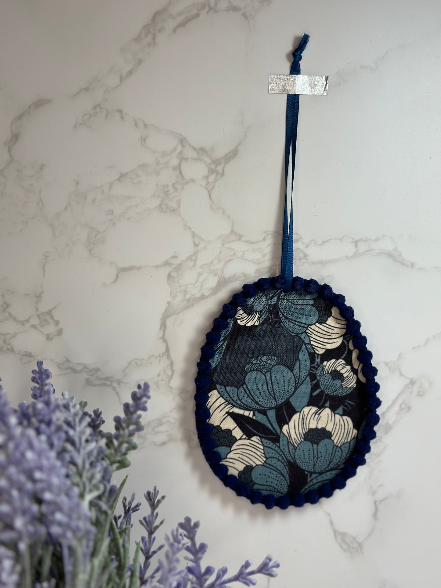 spring ornament - blue floral