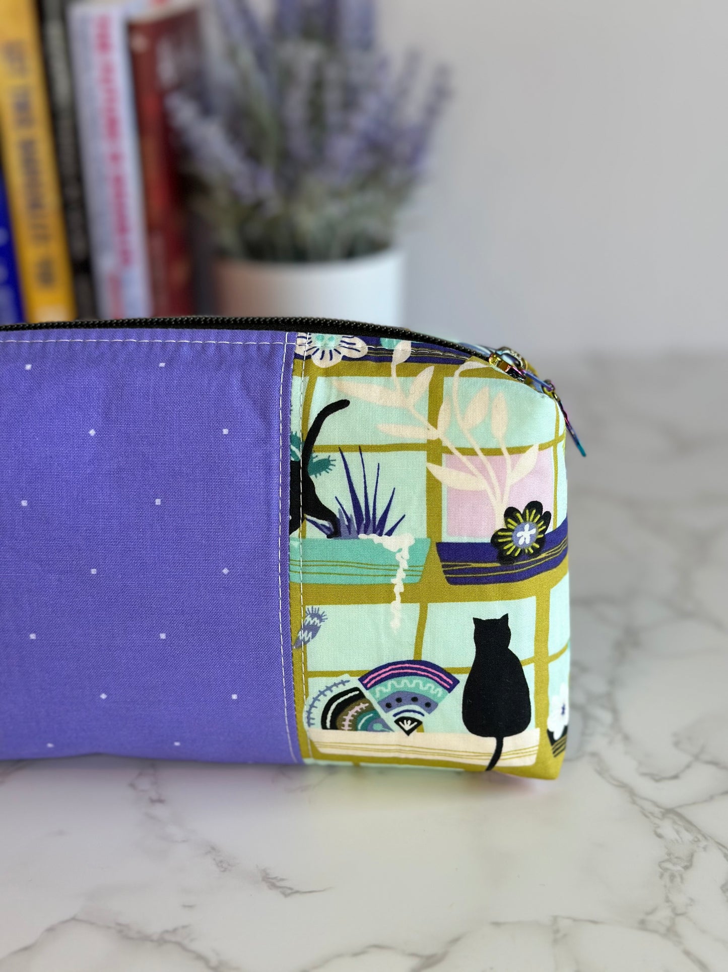 Boxy Pouch - Cats and Plants