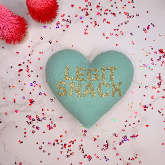 legit snack - felt candy heart