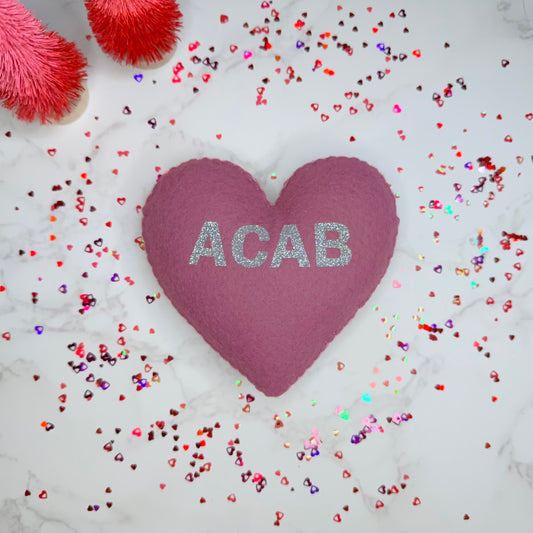 ACAB - felt candy heart