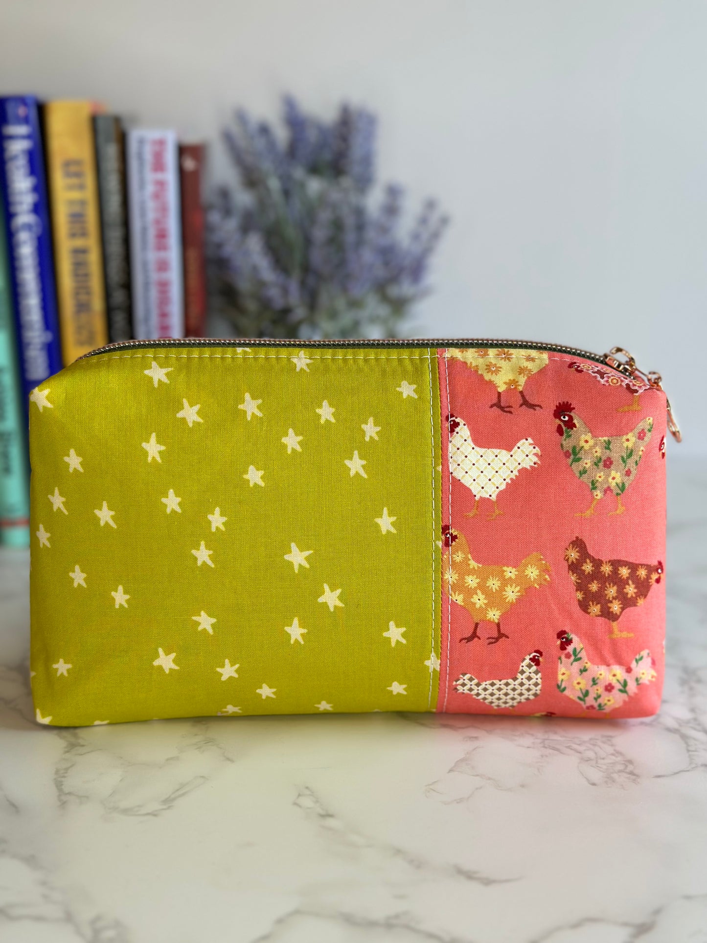 Boxy Pouch - Chickens