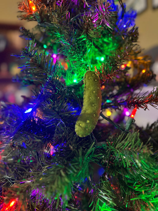 felt pickle ornament