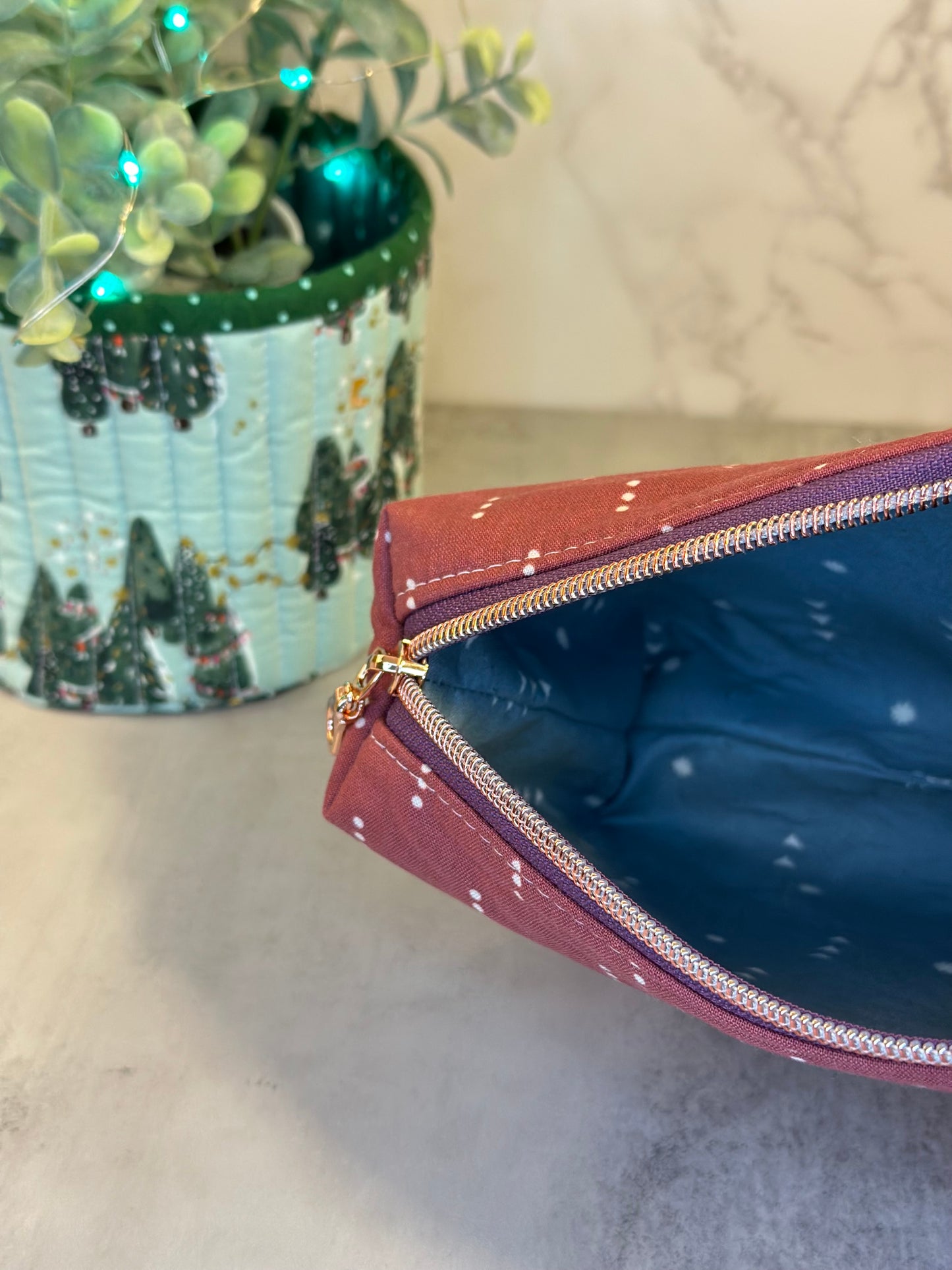 Boxy Pouch - Flowers