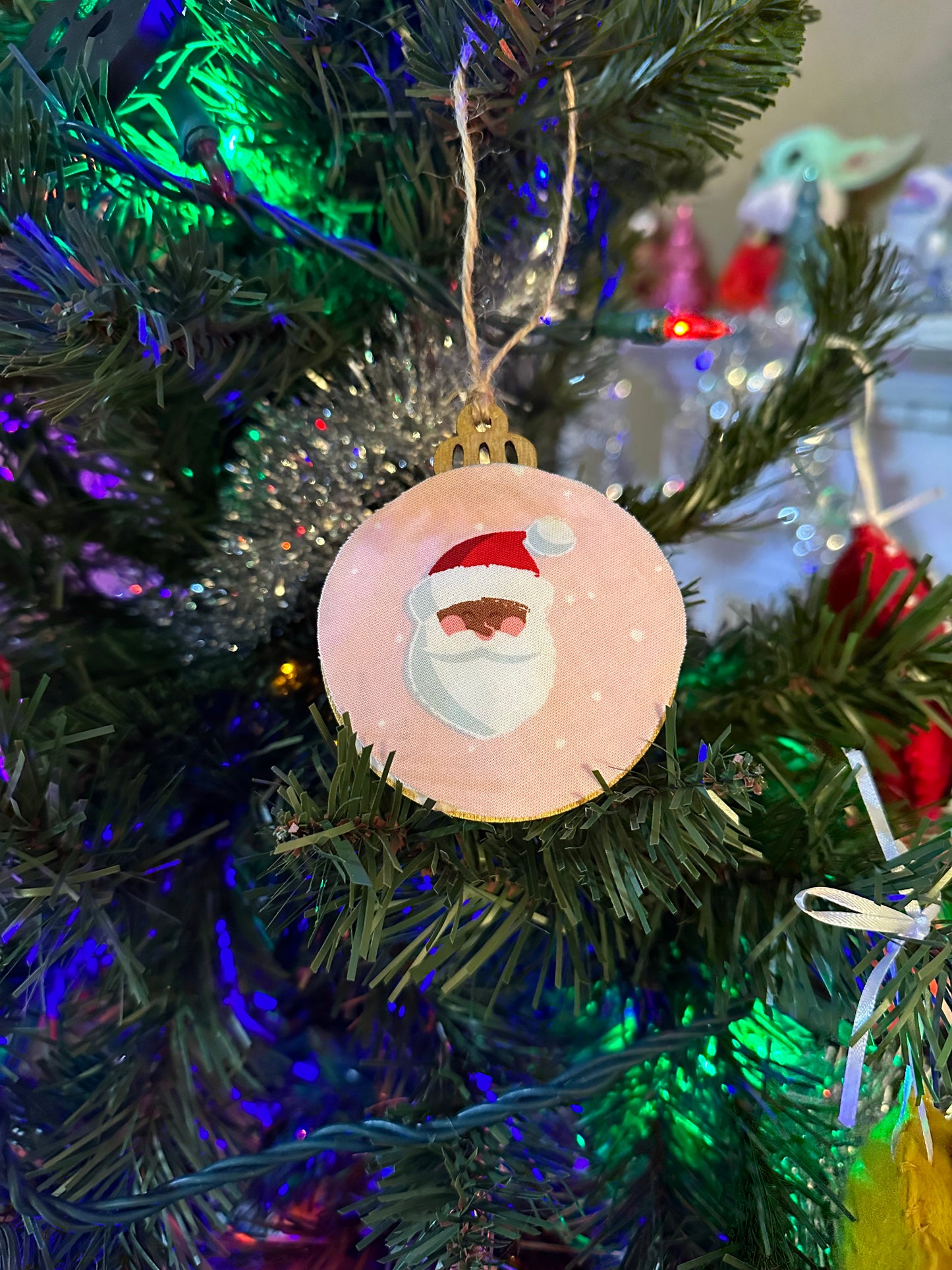 fabric ornament - Santa