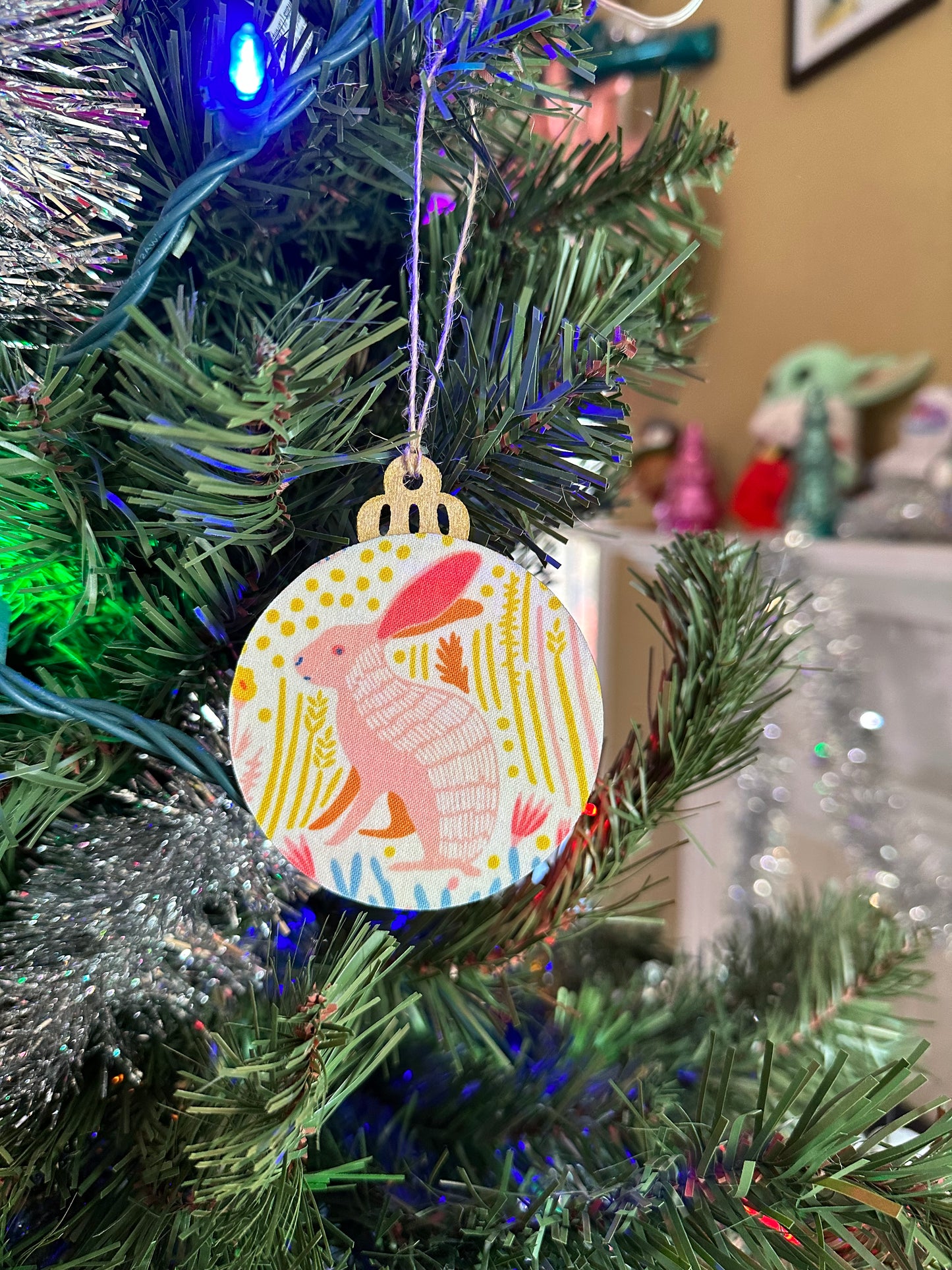 fabric ornament - cottontail