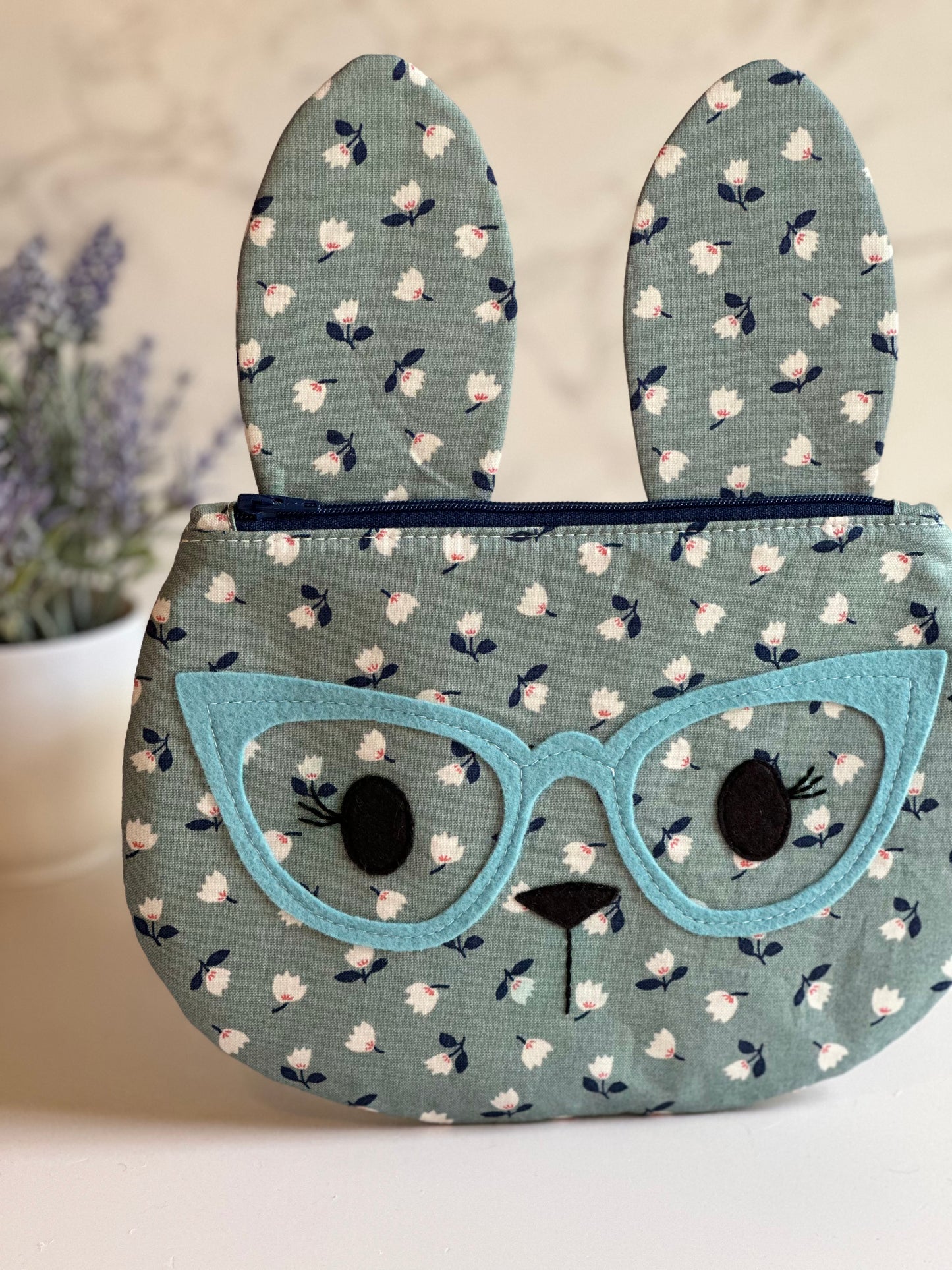 bunny zipper pouch