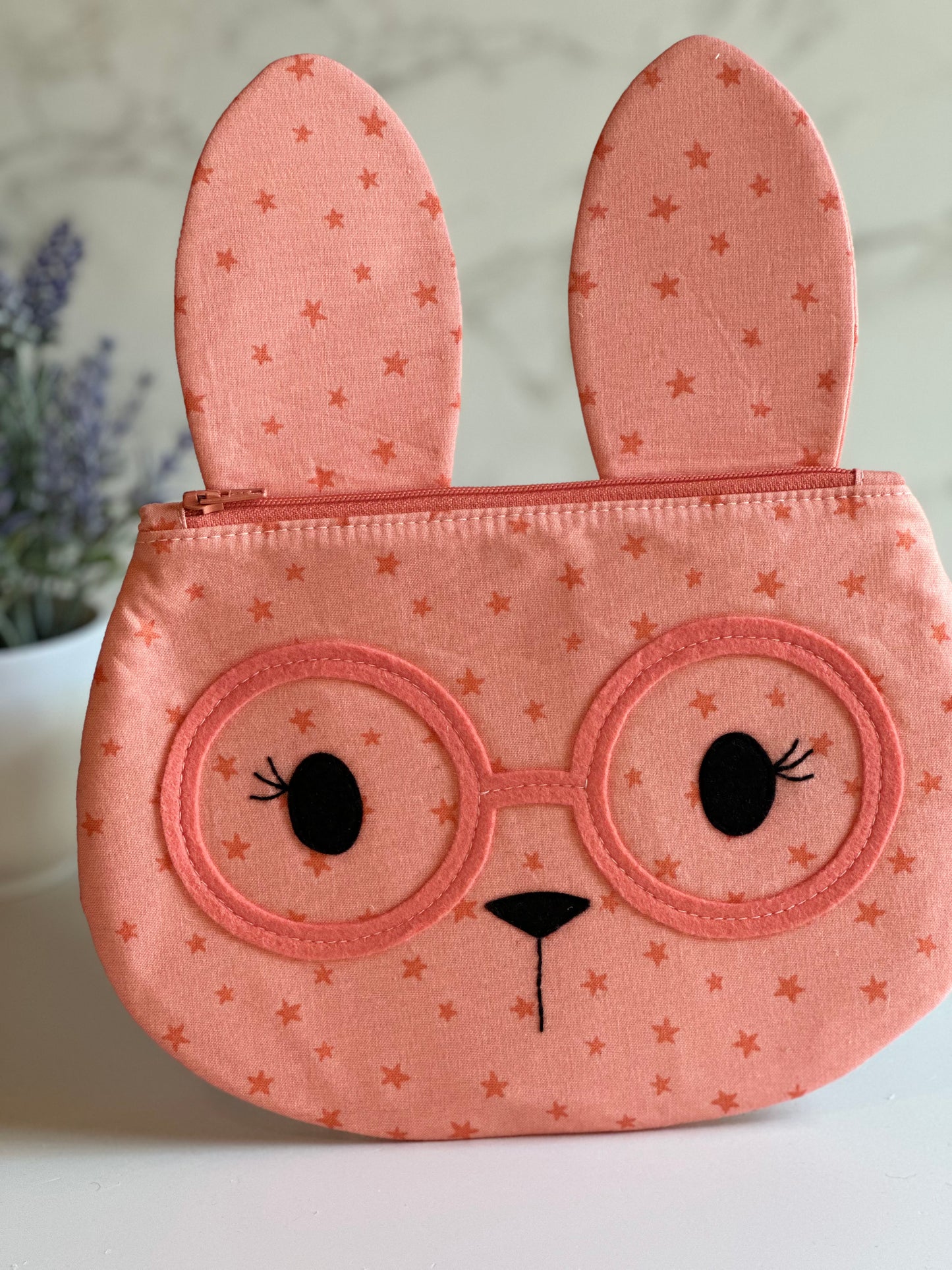 bunny zipper pouch