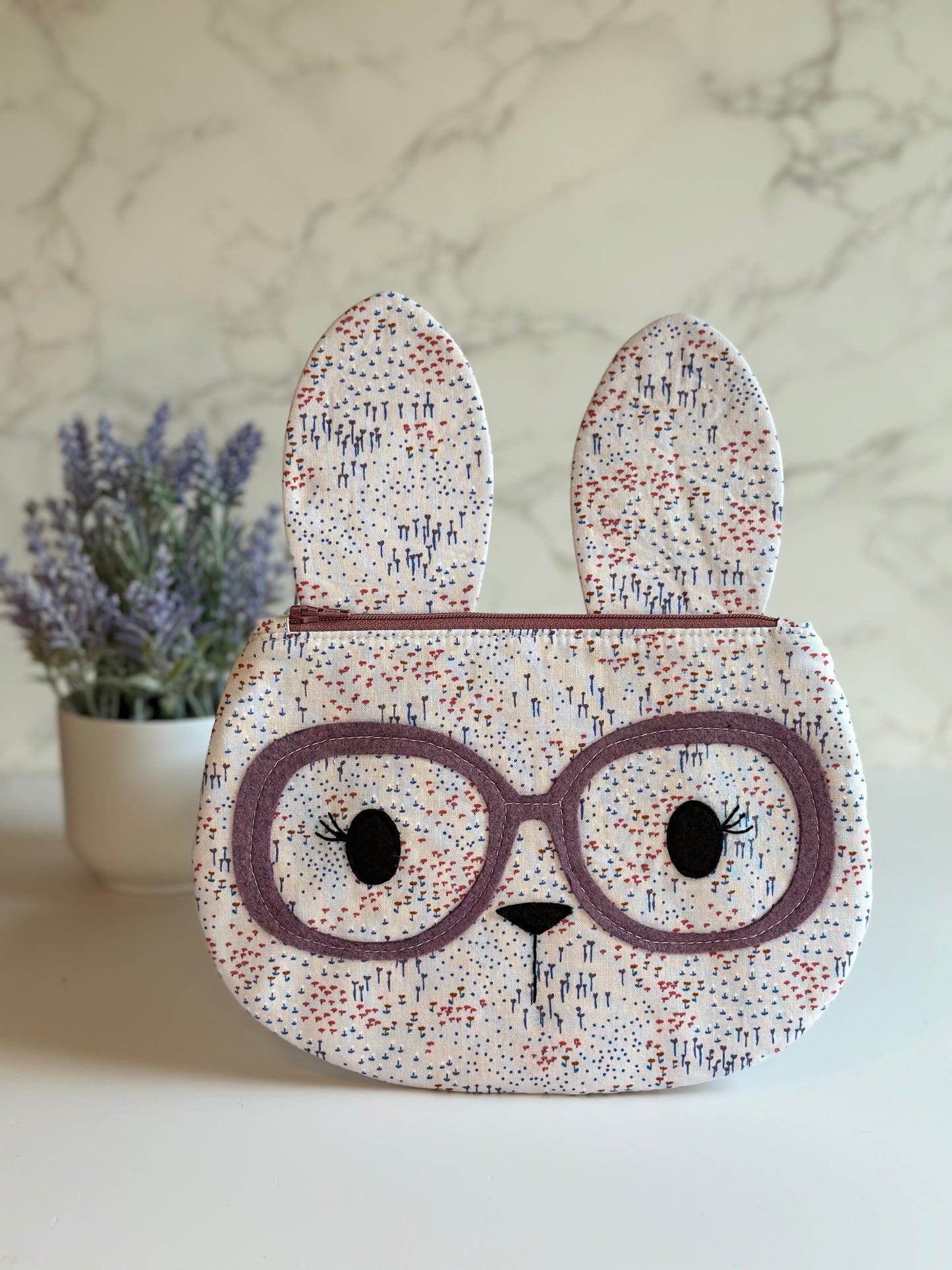 bunny zipper pouch