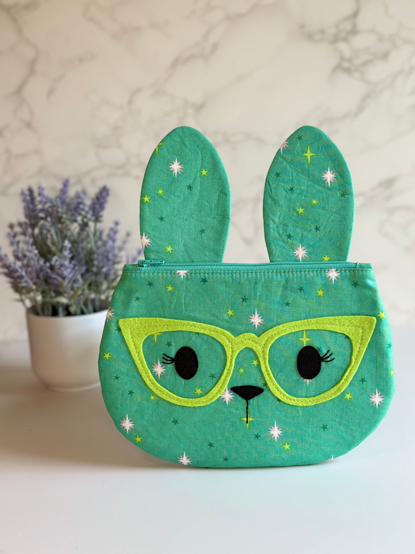 bunny zipper pouch