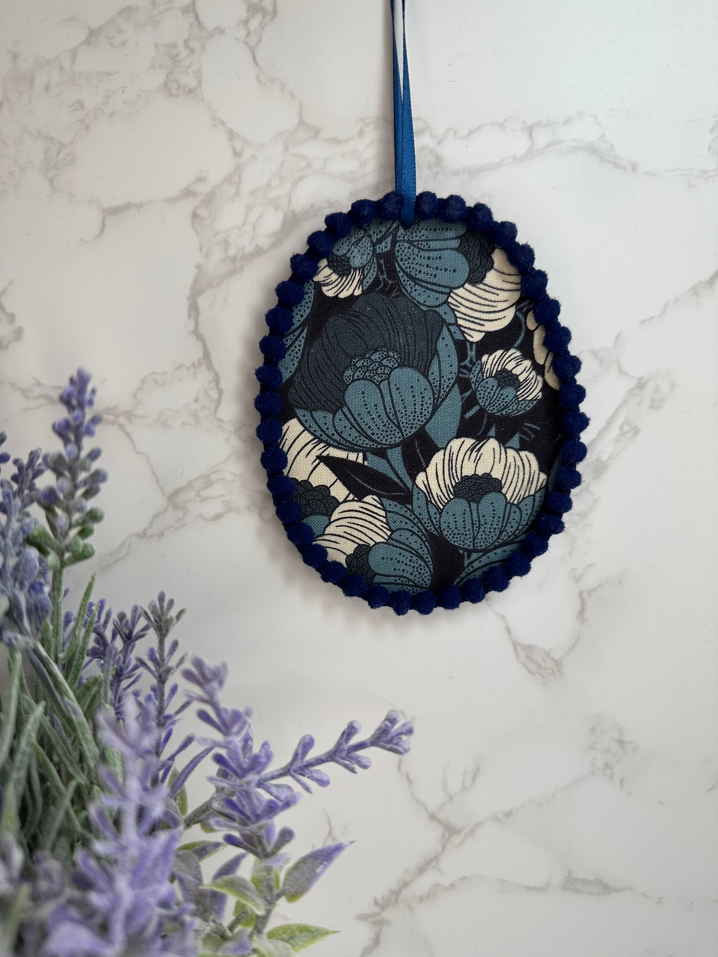 spring ornament - blue floral