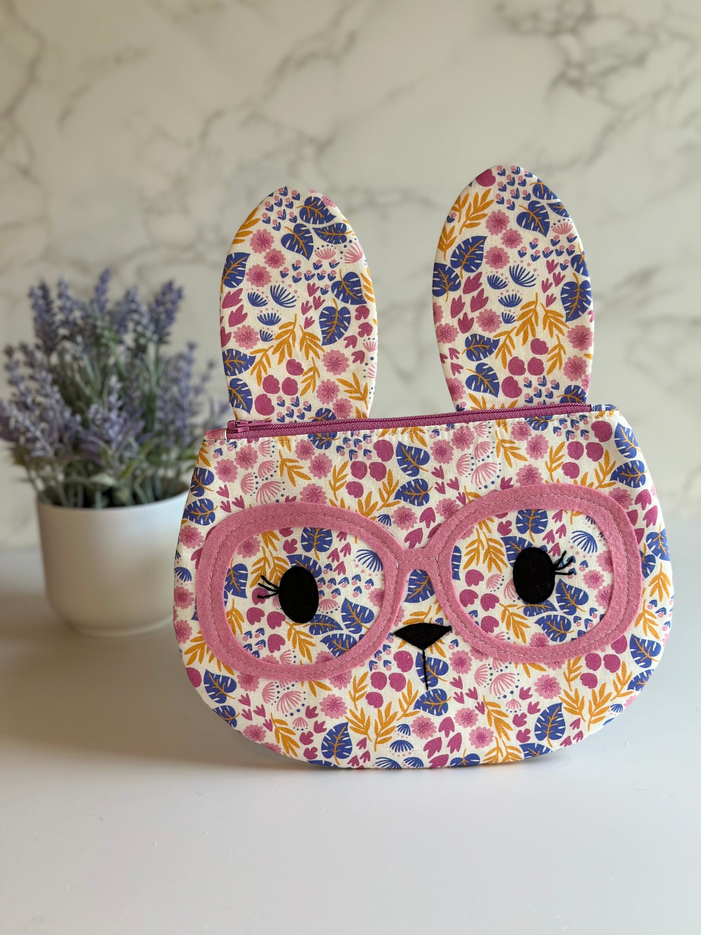 bunny zipper pouch