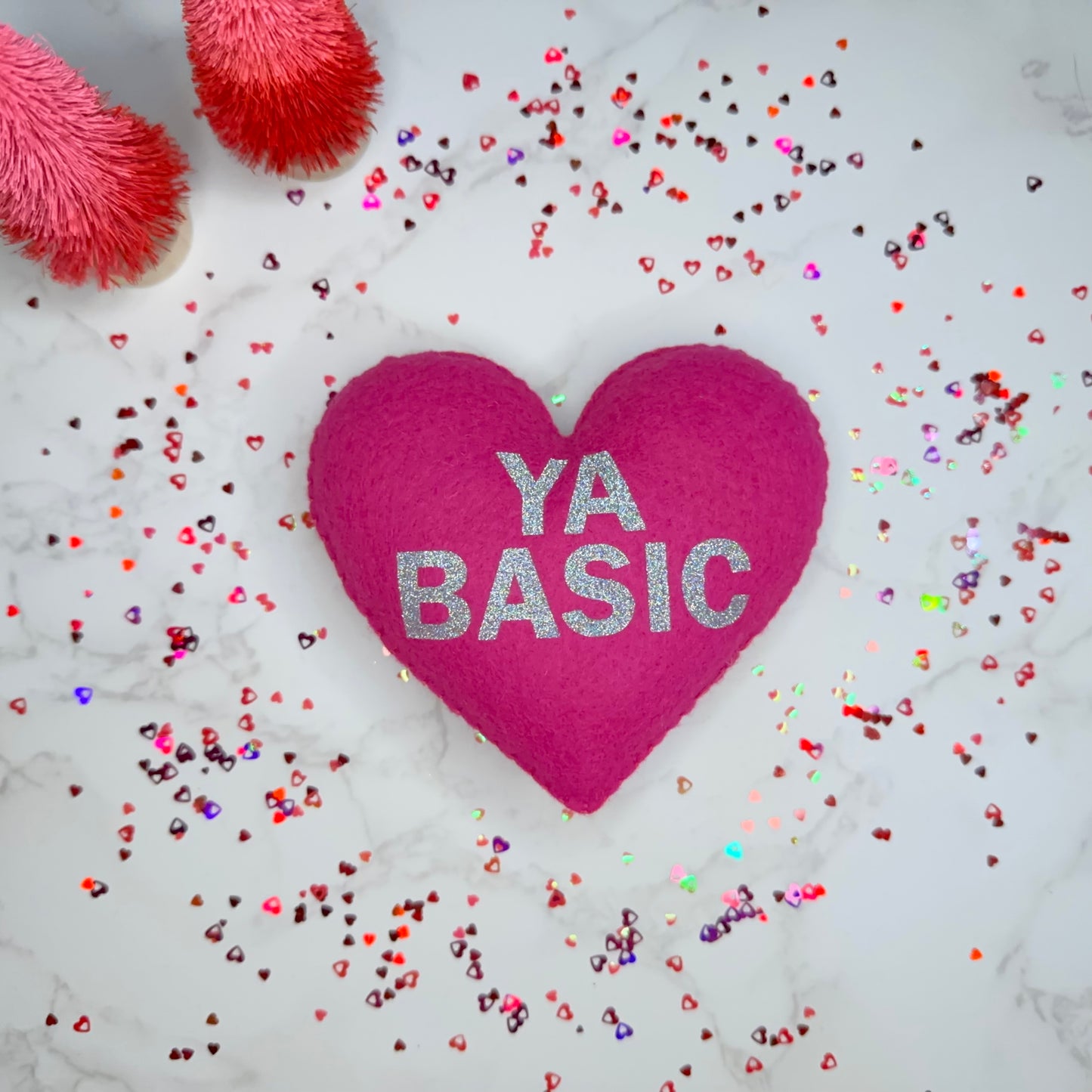 ya basic - felt candy heart