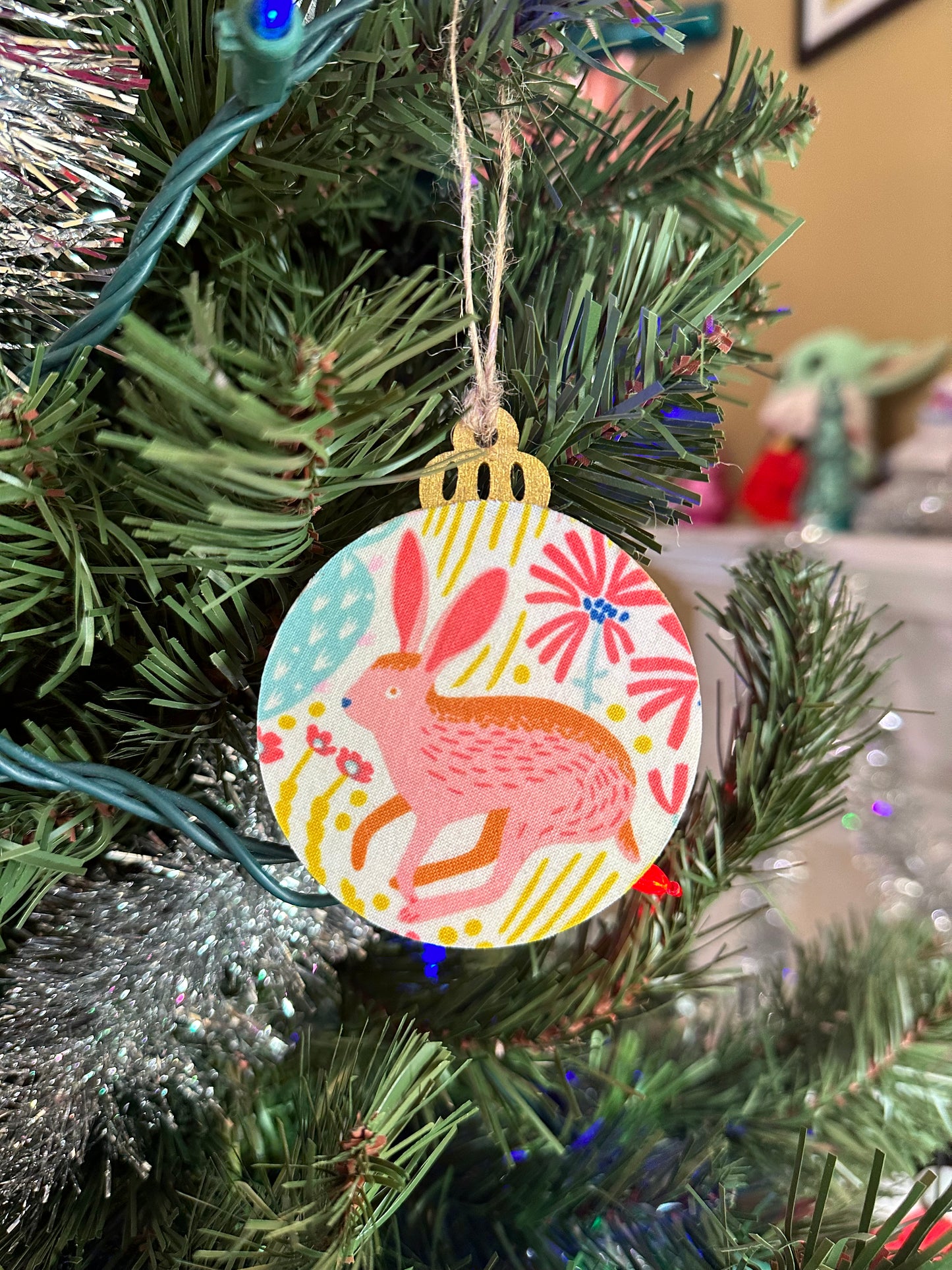 fabric ornament - jackrabbit