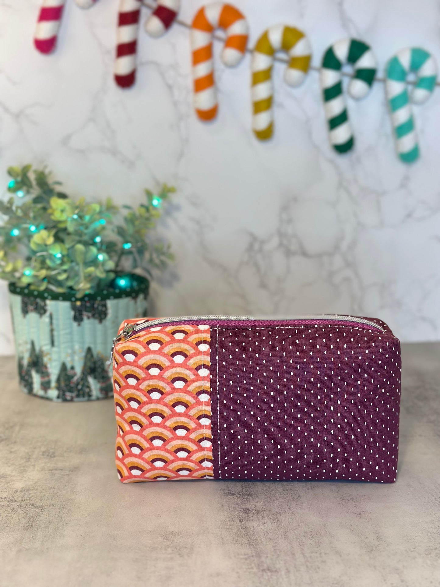 Boxy Pouch -Rainbows