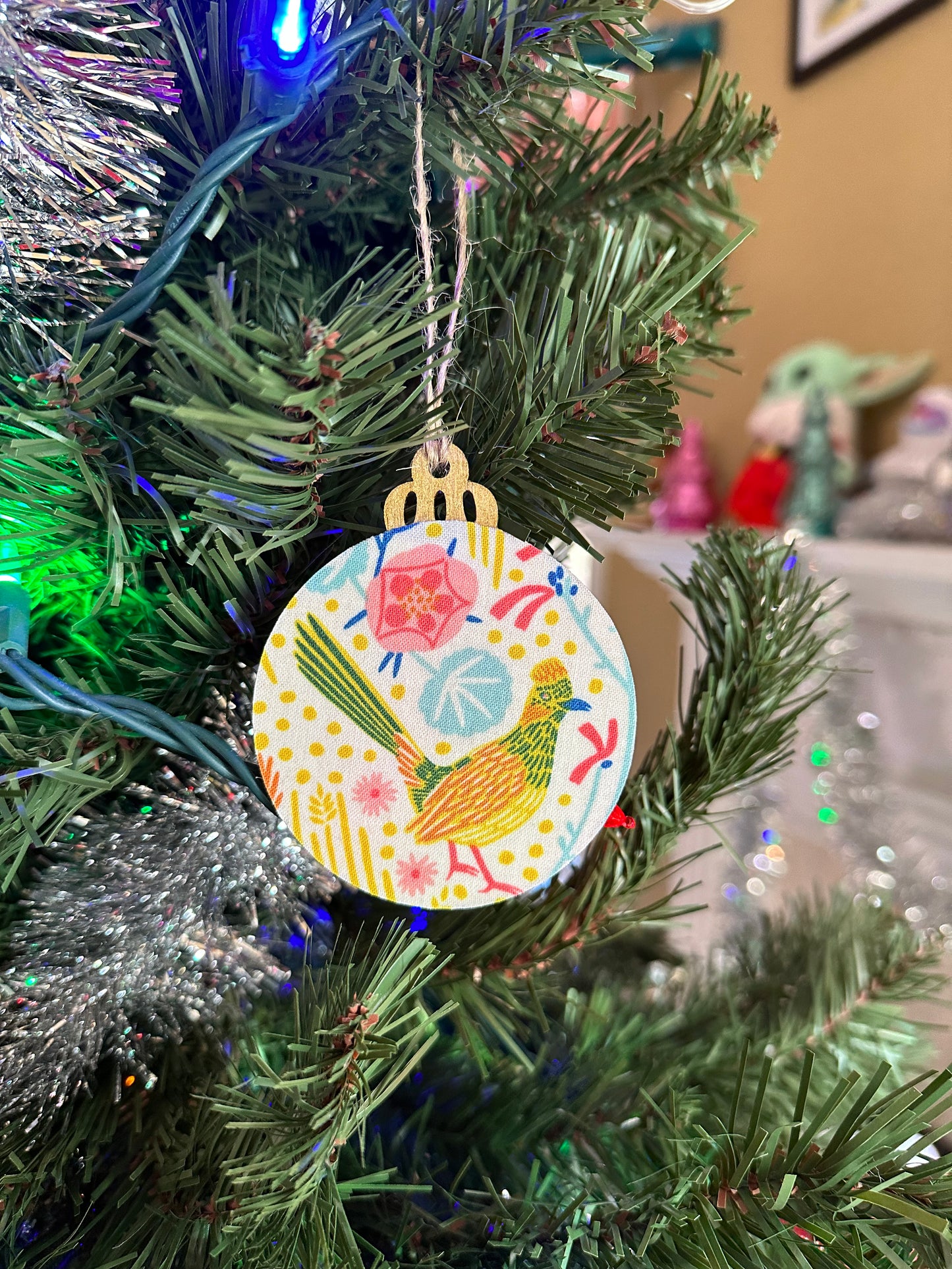 fabric ornament - roadrunner