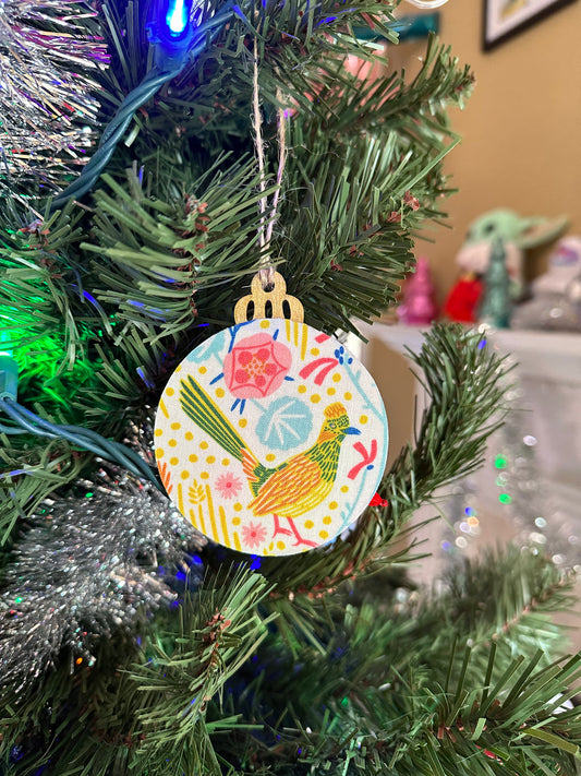 fabric ornament - roadrunner