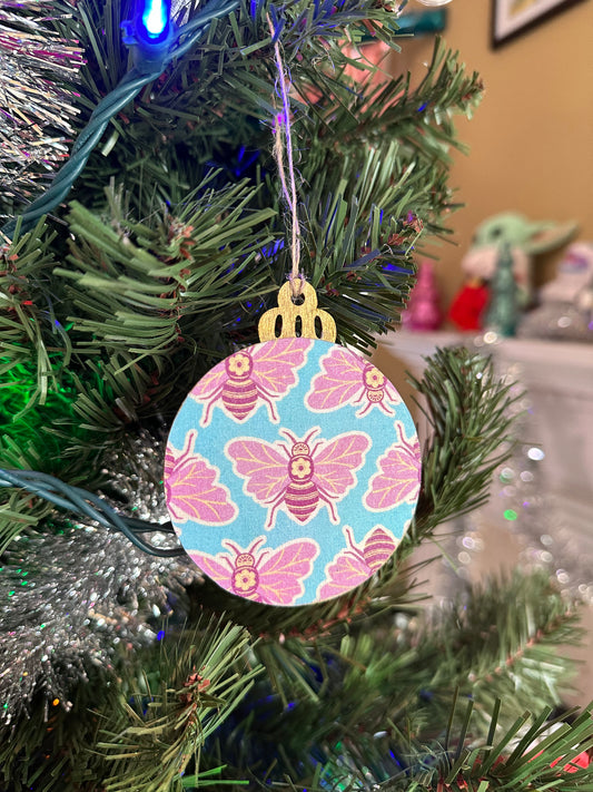fabric ornament - bees