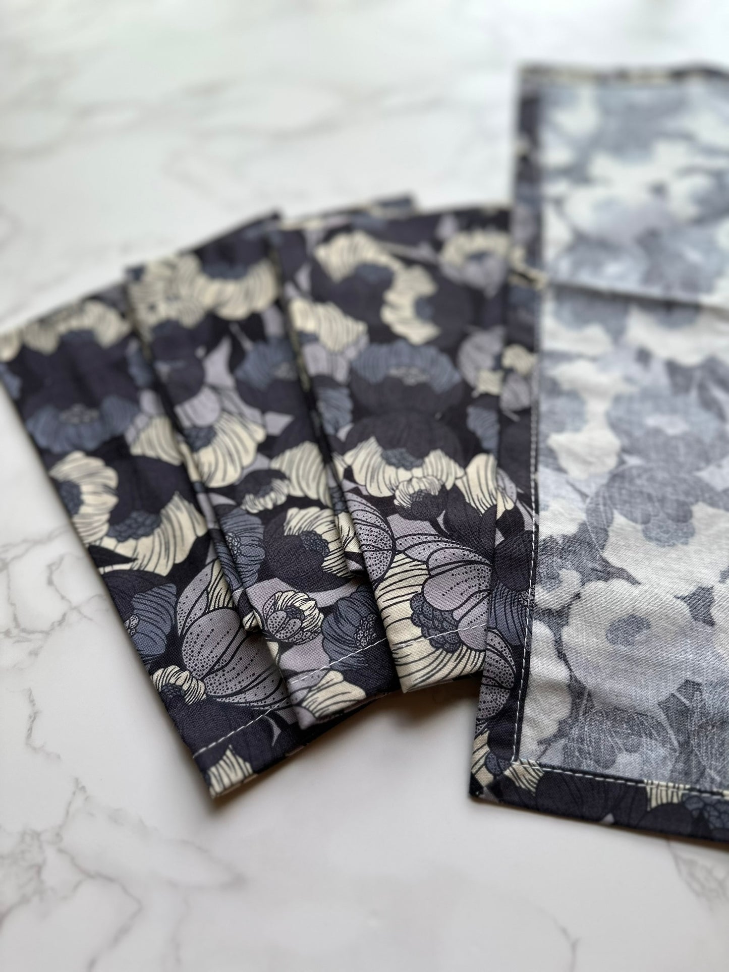 cotton fabric napkins - set of 4