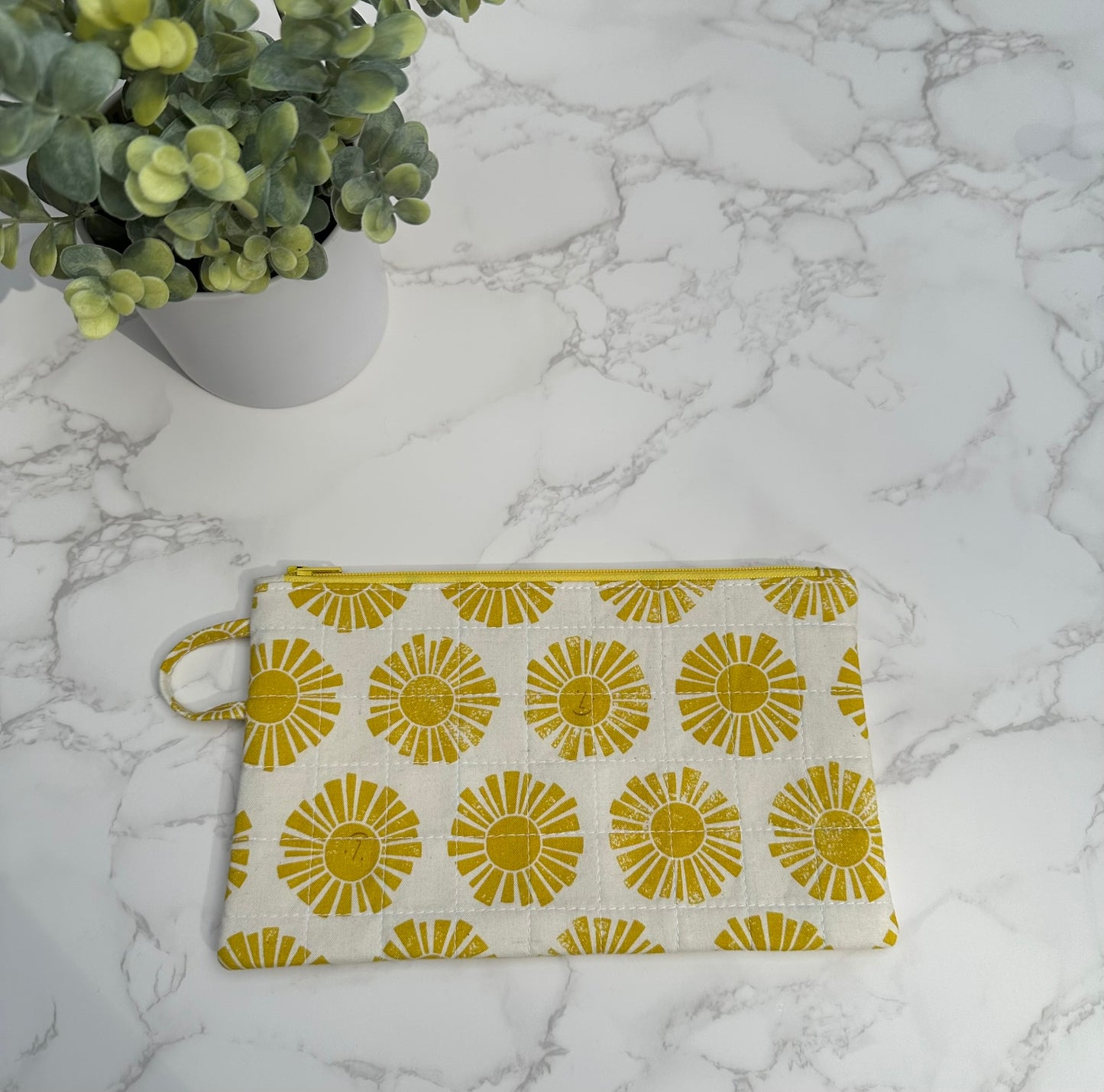 quilted pouch - sun