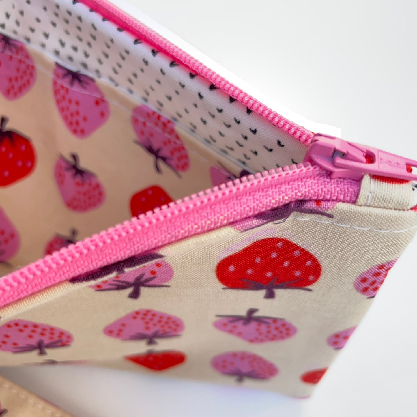 Wristlet - Pink Strawberries