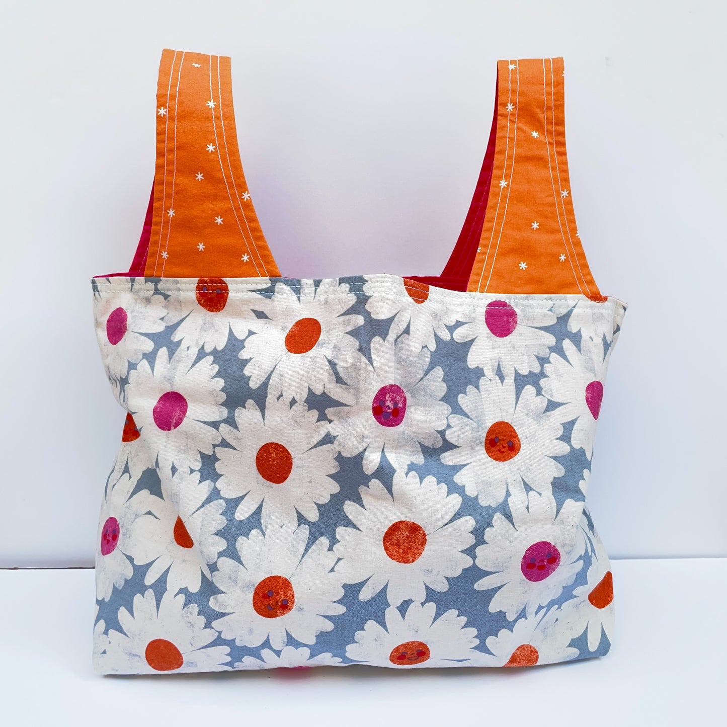 Reusable Fabric Tote - Daisies