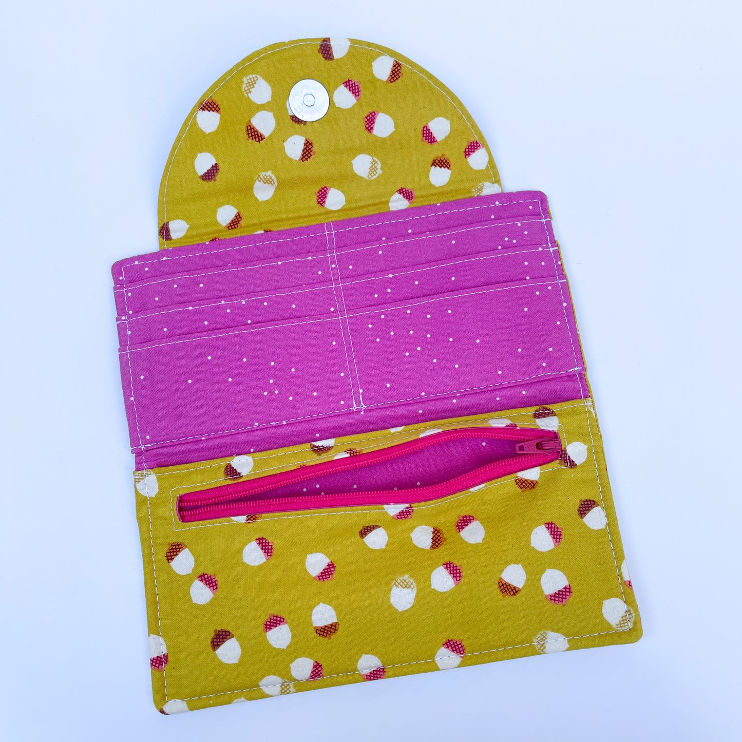 Wallet - Acorns in Yellow