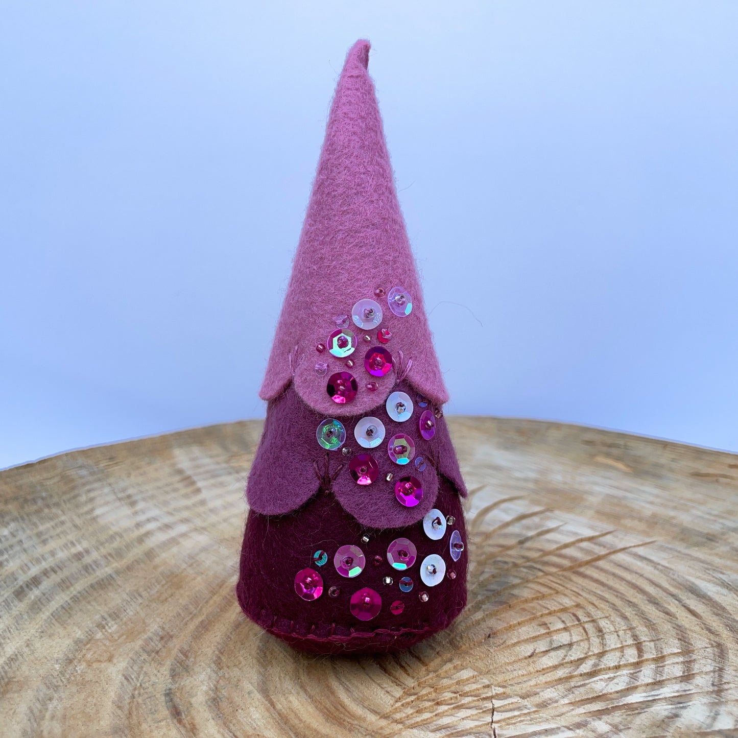 Multicolor felt sparkle tree