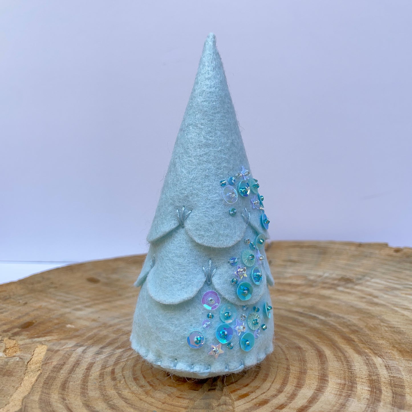 Icicle felt sparkle tree