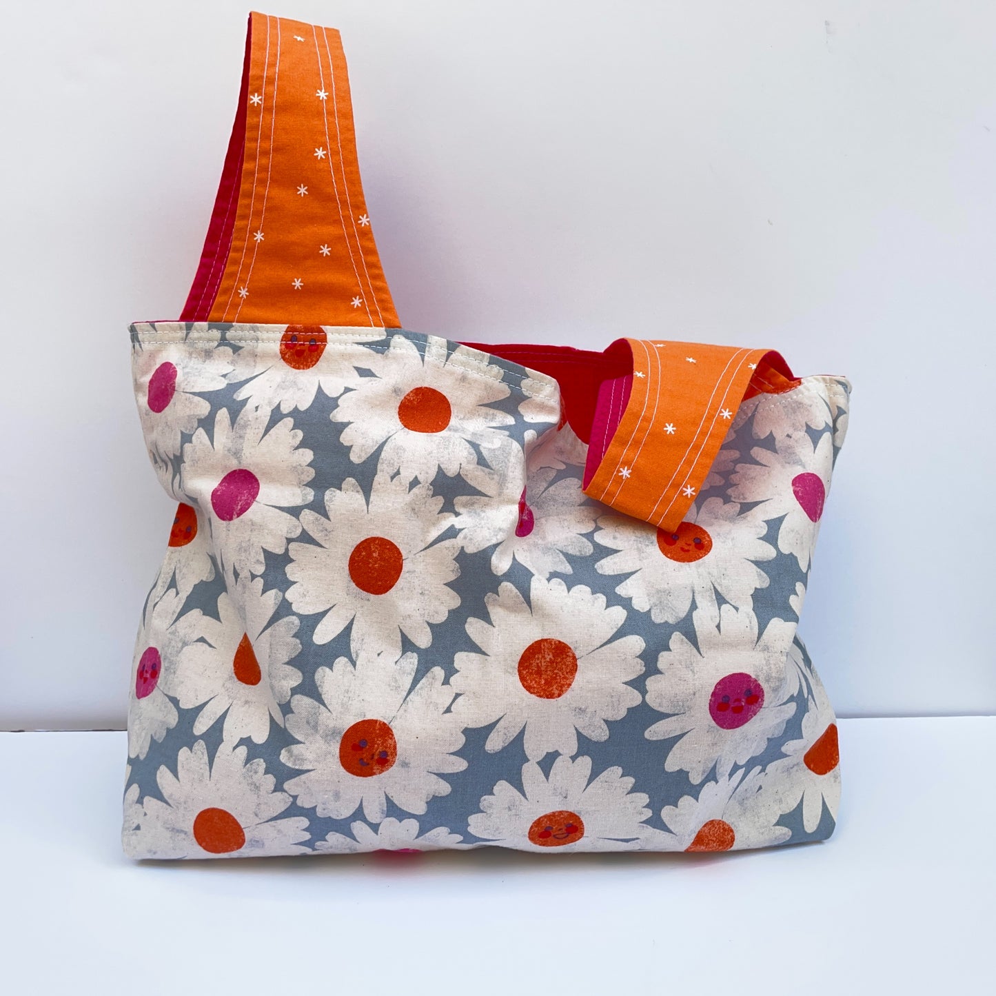 Reusable Fabric Tote - Daisies