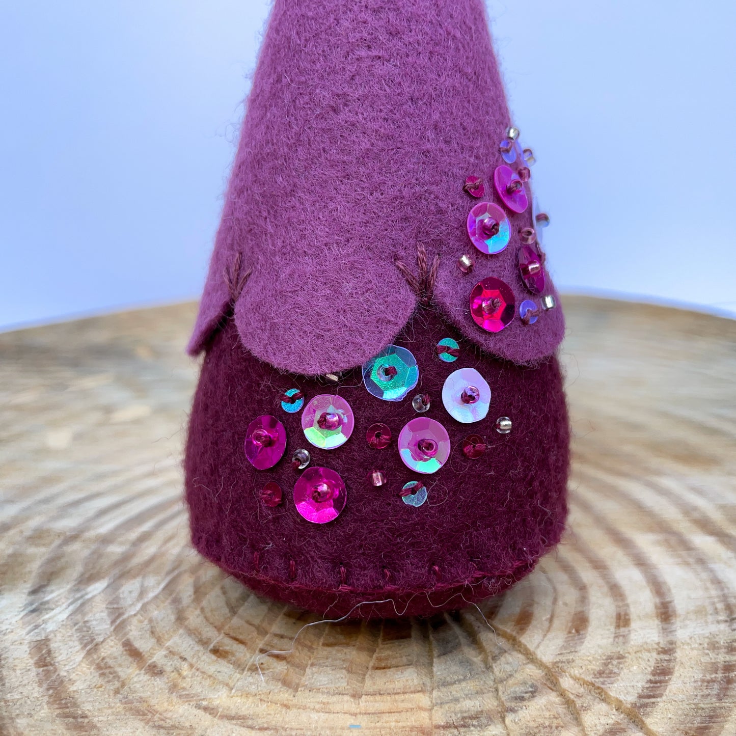 Multicolor felt sparkle tree