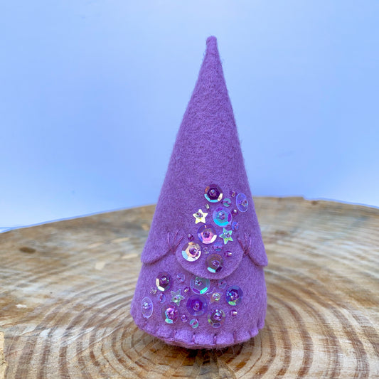 Lilac felt sparkle tree