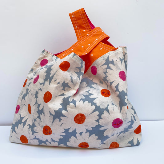 Reusable Fabric Tote - Daisies